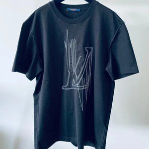 T-shirt Louis Vuitton Frequency noir taille